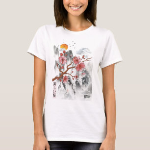 Sakura Blossom Frauen Weiß T-Shirt