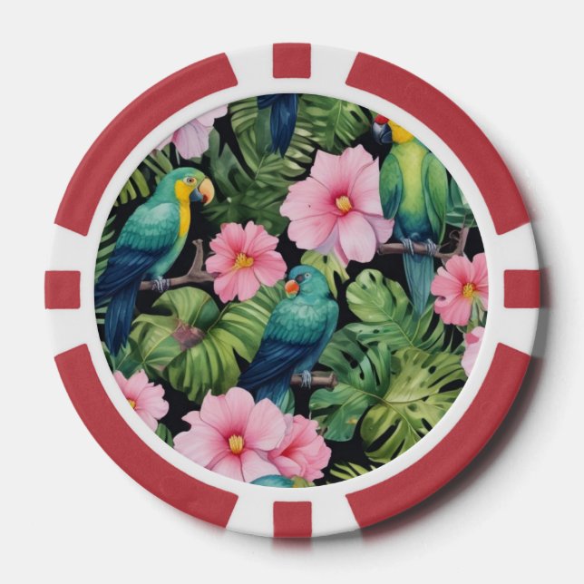 Sakura Blossom Muster spielen Pokerchips (Vorderseite)