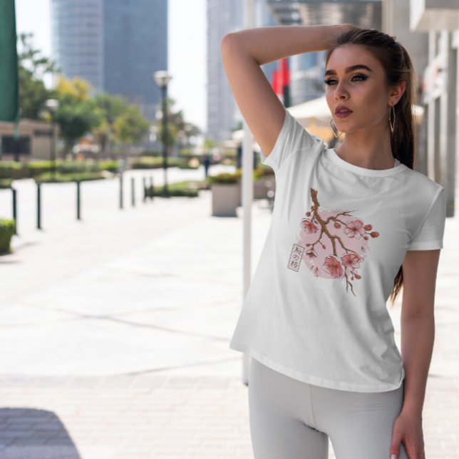 Sakura Blossom Tree Japanisch T-Shirt (Von Creator hochgeladen)