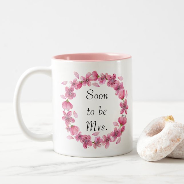 Sakura Blossom Wreath wird bald Tasse sein (Mit Donut)