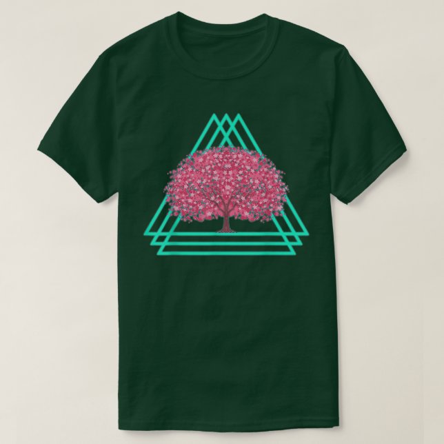 Sakura Blume Blossom Japan 90er Art Vaporwave Cher T-Shirt (Design vorne)