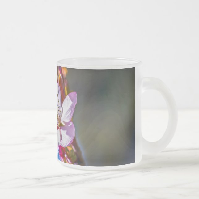 Sakura - Blume der japanischen Kirsche Mattglastasse (Rechts)