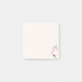 Sakura Blume & Humming Bird - Nachhinweise Post-it Klebezettel