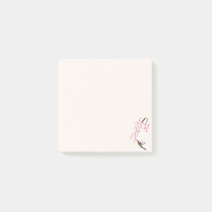Sakura Blume & Humming Bird - Nachhinweise Post-it Klebezettel