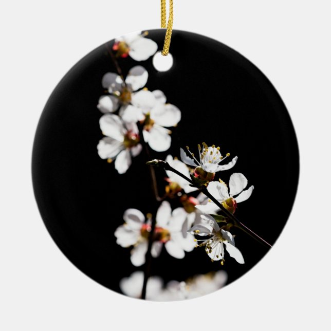 Sakura-Blume Keramik Ornament (Vorne)