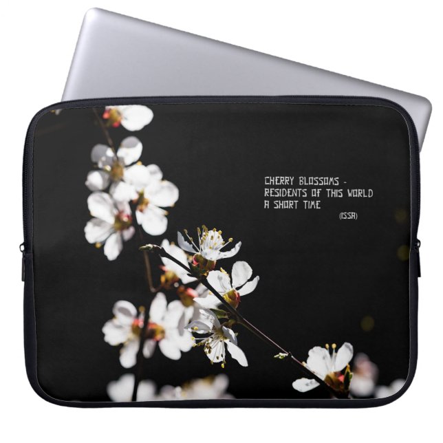 Sakura-Blume Laptopschutzhülle (Vorderseite)