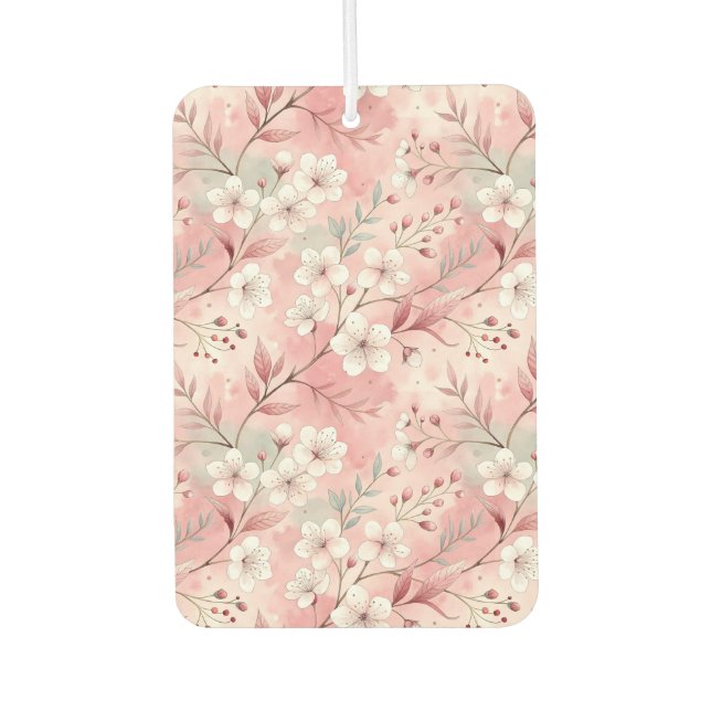 Sakura Blume Pattern Pink Autolufterfrischer (Vorderseite)