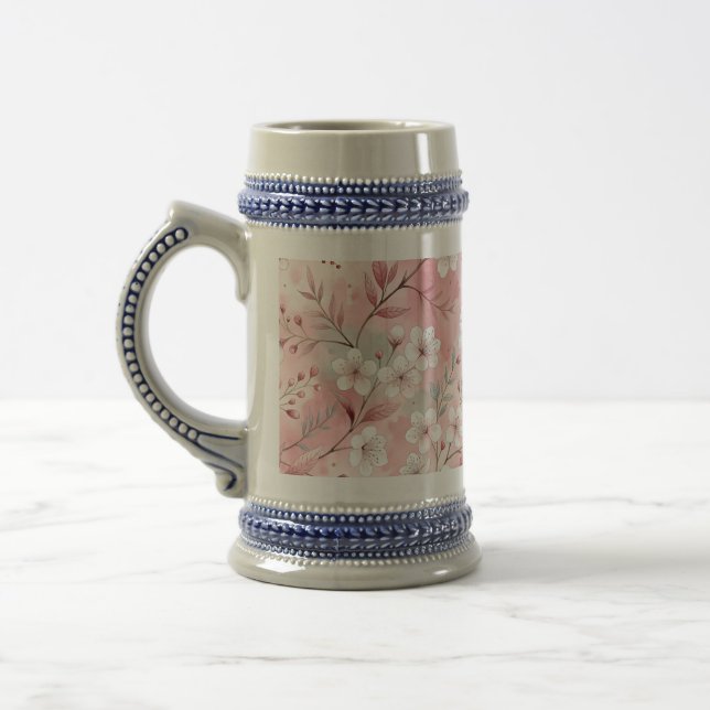 Sakura Blume Pattern Pink Bierglas (Links)