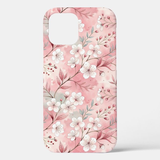 Sakura Blume Pattern Pink Case-Mate iPhone Hülle (Rückseite)