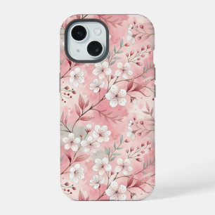 Sakura Blume Pattern Pink iPhone 15 Hülle