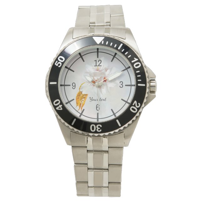 Sakura - Blüte der japanischen Kirsche Armbanduhr (Vorderseite)