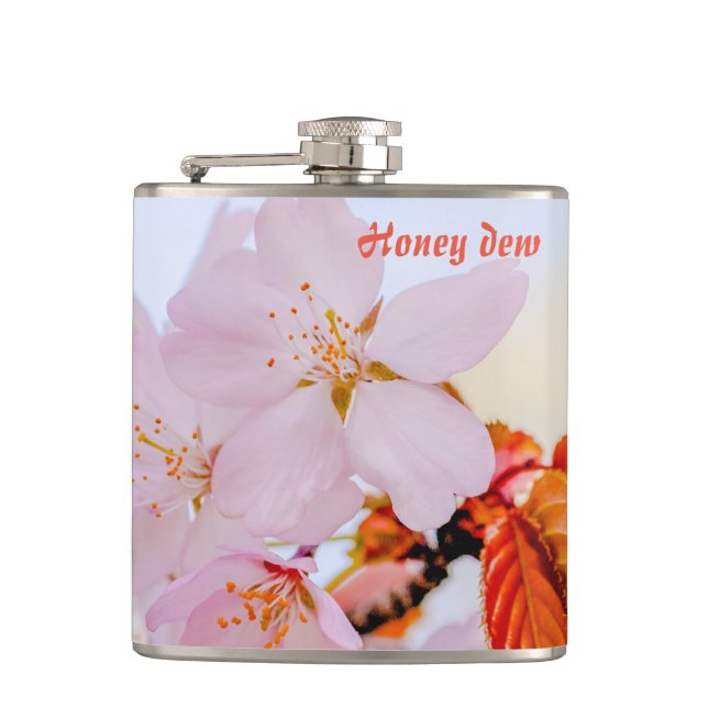 Sakura - Blüte der japanischen Kirsche Flachmann (Vorderseite)