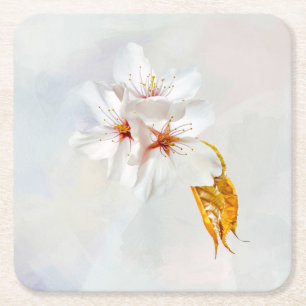 Sakura - Blüte der japanischen Kirsche Rechteckiger Pappuntersetzer