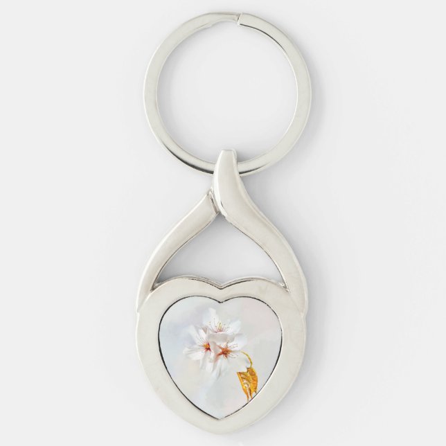 Sakura - Blüte der japanischen Kirsche Schlüsselanhänger (Vorderseite)