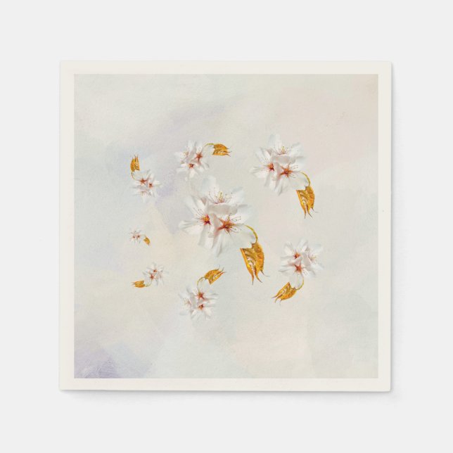 Sakura - Blüte der japanischen Kirsche Serviette (Vorderseite)