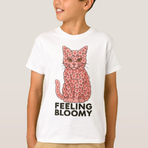 Sakura-Blüten Katze Fühlt sich Blühend an T-Shirt