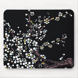 Sakura-Blüten-Punktkunst-Designer-Illustration Mousepad