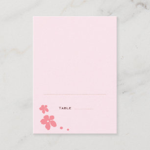 Sakura Blüten Silhouette Klappende Platzkarten