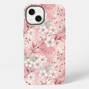 Sakura-Blütenmuster Rosa iPhone 13 Hülle