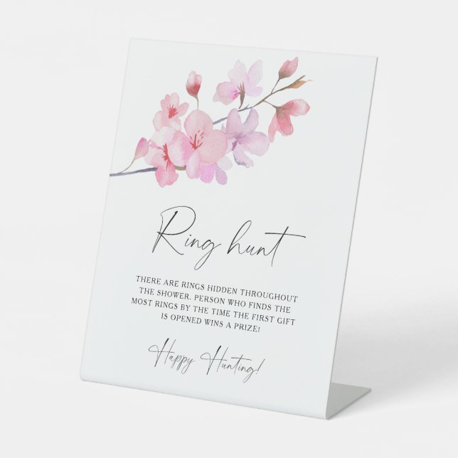 Sakura - Brautparty-Ringjagd Sockelschild (Vorderseite)