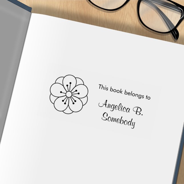 Sakura Cherry Blossom Blume Buchzeichen Gummistempel (Von Creator hochgeladen)