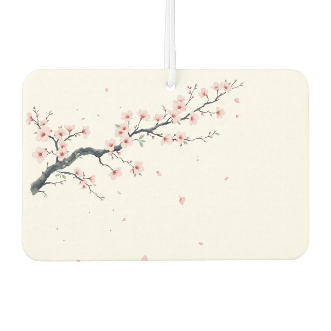 Sakura Cherry Blossom Branch Air Freshener Autolufterfrischer (Vorderseite)