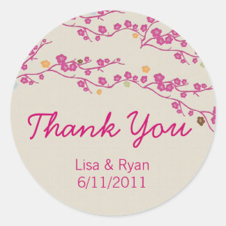 Sakura Cherry Blossom Danke Stickers