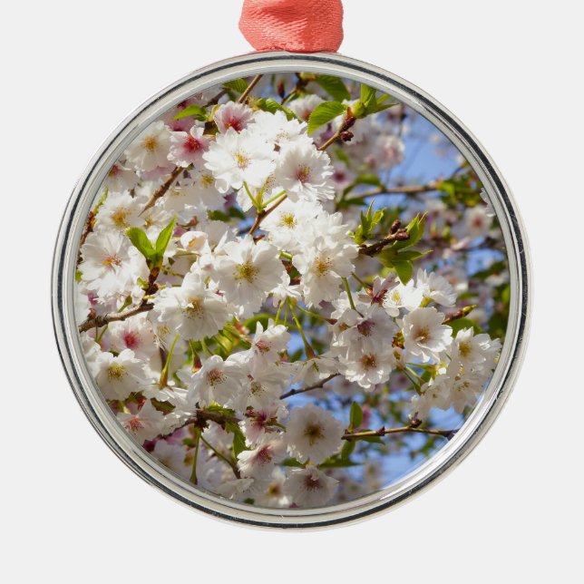 Sakura Cherry Blossom Japan Kyoto Ornament Aus Metall (Vorne)