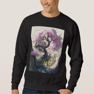 Sakura Cherry Blossom Japanisches Castelgrande Sweatshirt