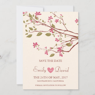 Sakura /Cherry Blossom Save the Date