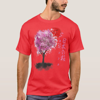 Sakura Cherry Blossoms Solid Cherry Blossom Tree C T-Shirt