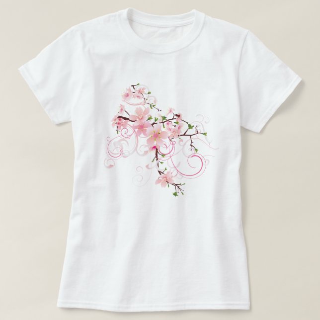 Sakura Cherry Blossoms T-Shirt (Design vorne)