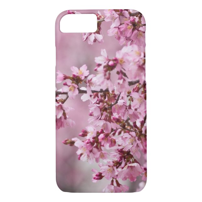 Sakura Cherry blüht pastellrosa Schichten Case-Mate iPhone Hülle (Rückseite)