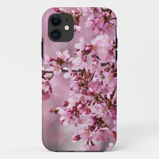Sakura Cherry blüht pastellrosa Schichten Case-Mate iPhone Hülle (Rückseite)