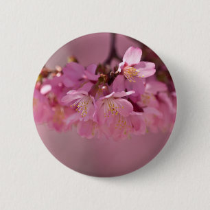 Sakura Cherry Blüten Delikatessen Pink Bouquet Button