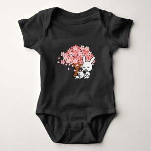 Sakura Cherry Tree Coole Niedliche Kawaii Kaninche Baby Strampler