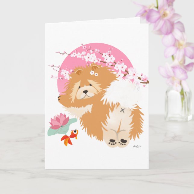 SAKURA - Chow - Art Cards Karte (Orchidee)