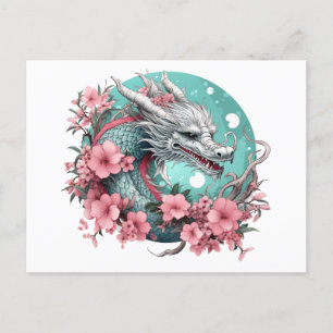 Sakura Dragon Postkarte
