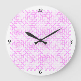 Sakura Drift – Soft Bloom Große Wanduhr