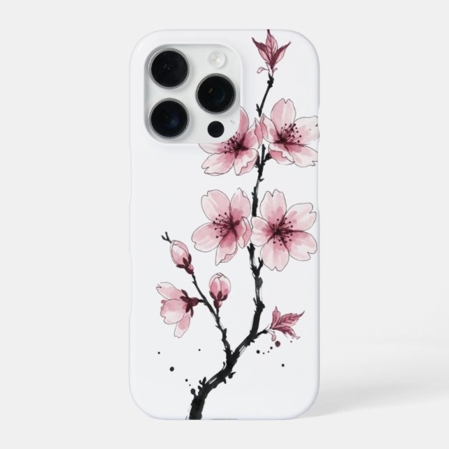 Sakura-Fall iPhone Hülle (Rückseite)