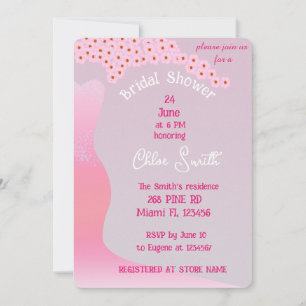 Sakura Florals Pink Wedding Dress Brautparty