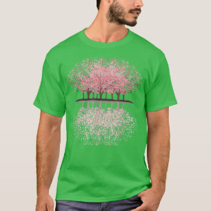 Sakura Forest Men Women Pink Trees Graphic Tees 
