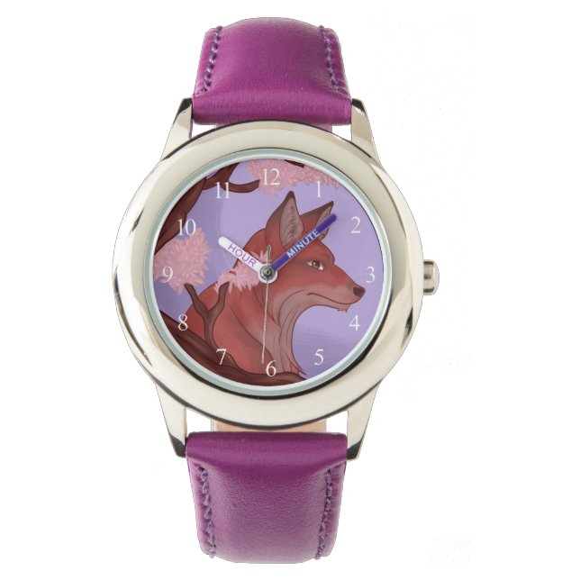 Sakura Fox Armbanduhr (Vorderseite)