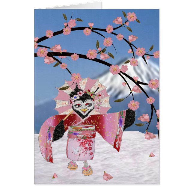 Sakura Geisha Bird in den Snow-Cherry-Blüten (Vorne)