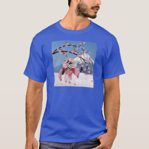 Sakura Geisha Bird in den Snow-Cherry-Blüten T-Shirt