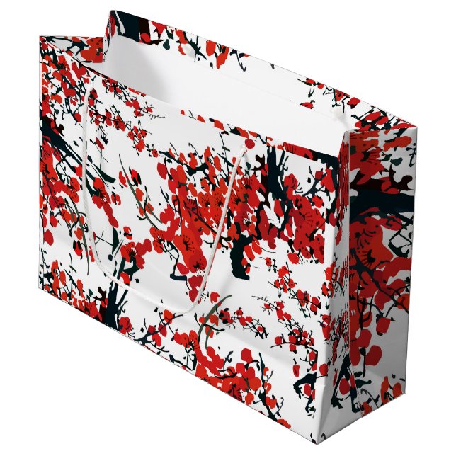 Sakura Gift Bag Große Geschenktüte (Vorderseite Schrägansicht)