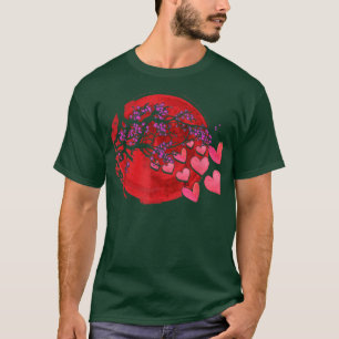 Sakura Heart Cherry Blossom Tree Japan Natur Japan T-Shirt