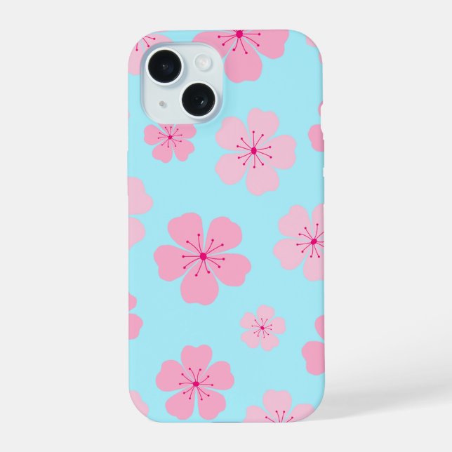 Sakura iPhone 15 Hülle (Rückseite)