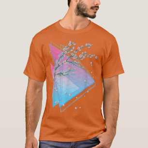 Sakura Japan Blume der 90er Jahre Japanischer Vapo T-Shirt