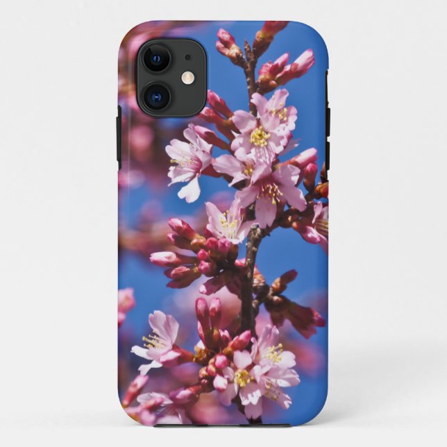 Sakura Japanese Cheroms Blue Sky Case-Mate iPhone Hülle (Rückseite)